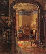 Eastman Johnson Not at Home USA oil painting artist